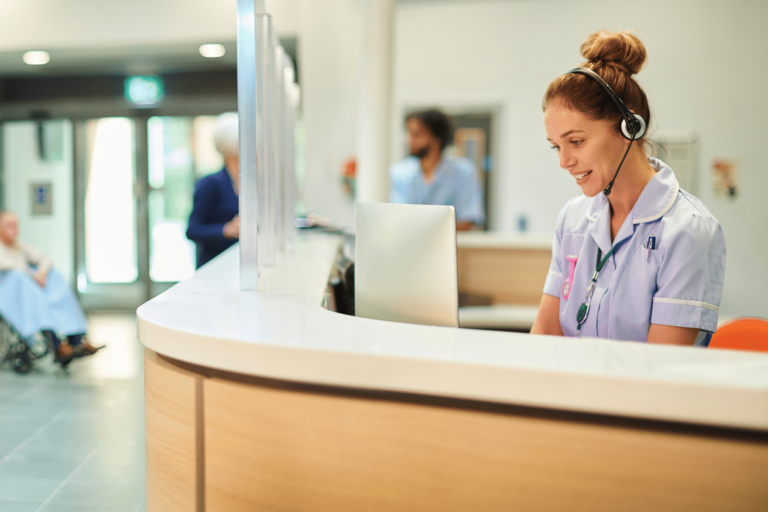 NHS-hospital-receptionist