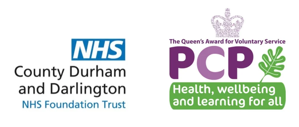 NHS County Durham and Darlington and PCPL Health Award logos.
