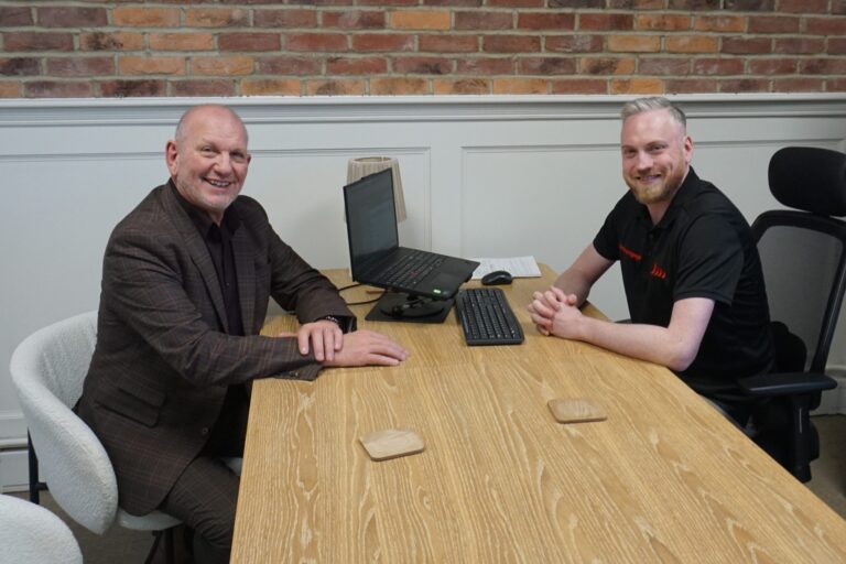 DSC06512 -crop Staff from Smart IT and First Mortgage celebrate a successful partnership