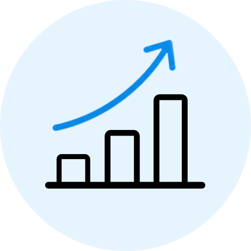 grow blue icon