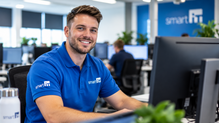 Smart IT engineer in the office
